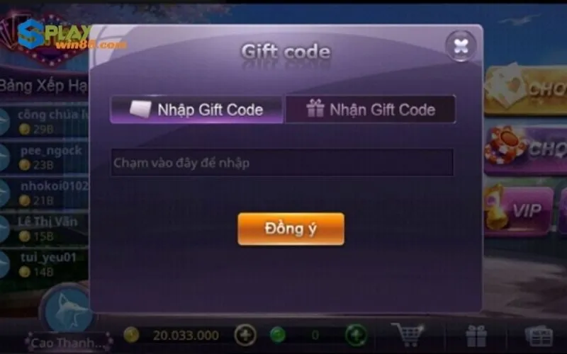 Tặng giftcode hàng ngày Splay